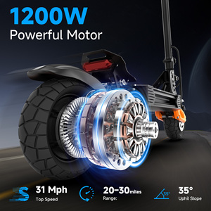 Scooter de Largo Alcance (40 Millas), 48V 25Ah 1200W, Motor Dual, Todoterreno, Neumáticos Gruesos de 11 Pulgadas, Stock en UE, EE. UU. y Reino Unido [EN STOCK] |   ENVÍO LOCAL - Product Image 4