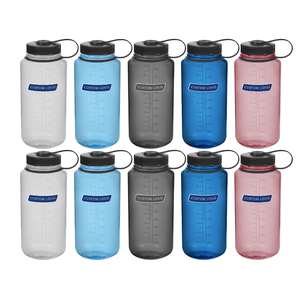 32oz 1000ml Plastic Sports Bottle Drinking PC BPA-Free Water Bottle Eco-friendly Cold Drinking Cup Portable