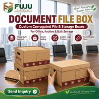Boîtes en carton ondulé fabriquées à Guangdong, écologiques et faites à la main par FUJU - Différents types de boîtes, forme personnalisable, doublure personnalisée, impression de logo personnalisée