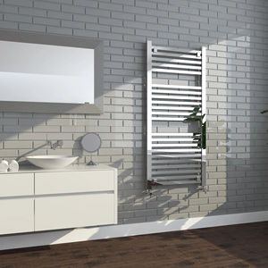 Calentador de toallas de baño, secador, toallero eléctrico de acero inoxidable 304, diseño calentado por agua, radiador de toallas hidrónico - Product Image 6