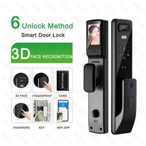 best automatic smart door lock WIFI APP Fingerprint Biometric Lock Electronic cheap smart lock