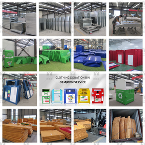 Nhà Máy Cung Cấp Tùy Chỉnh Thép Ngoài Trời Tái Chế Bộ Sưu Tập Thùng Khối Lượng Lớn Không Thấm Nước Tặng Thả Hộp Cho Quần Áo - Product Image 5