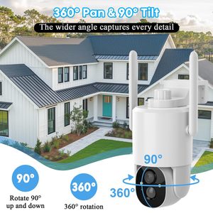 กล้องวงจรปิด 4G LTE (ไม่ต้องใช้ Wi-Fi): มุมมอง 360°, ภาพกลางคืน, ดาต้าไม่จำกัด, พลังงานแสงอาทิตย์ - Product Image 5