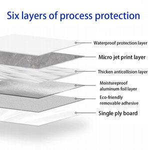 Stiker dinding dekoratif Interior Modern, stiker dinding berperekat permukaan cermin, kertas potongan tahan air garansi 1 tahun - Product Image 5