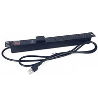 Unité de distribution d'alimentation Pdu de compteur intelligent intelligent monophasé 220V C19 16A