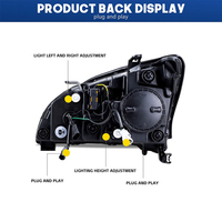 Phares avant à Led modifiés pour Lexus Rx300 Rx330 2006-2008
