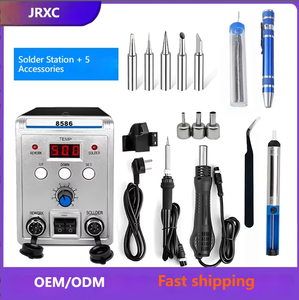 Pistolet à air chaud numérique JRXC avec écran <span class=keywords><strong>pour</strong></span> réparation de téléphones portables, BGA, cartes de circuits imprimés, <span class=keywords><strong>fer</strong></span> à <span class=keywords><strong>souder</strong></span> 100-500°C, garantie 3 ans - Product Image 3