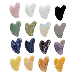 Pedra de Jade <span class=keywords><strong>Guasha</strong></span> Personalizada, Venda Quente de Pedra de Quartzo Rosa, Placa de Massagem <span class=keywords><strong>Guasha</strong></span> - Product Image 4