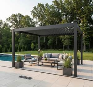 <span class=keywords><strong>Pergola</strong></span> en aluminium d'extérieur, style luxueux <span class=keywords><strong>pour</strong></span> le jardin, 3x6M, imperméable - Product Image 6
