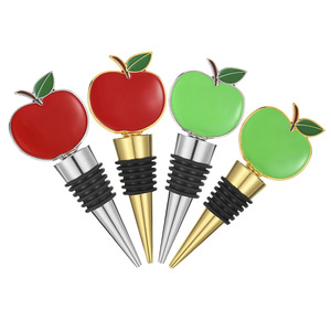 Bouchon de bouteille en alliage rouge et vert pour vin, cadeau de fête - Product Image 3