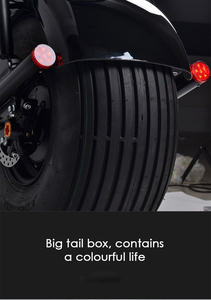 มอเตอร์ไซค์ไฟฟ้าสไตล์เรโทรสุดฮิต 2000w สำหรับขับขี่ออฟโรด พร้อมเบาะนั่งสบาย สกู๊ตเตอร์ไฟฟ้า - Product Image 4