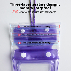 Sac <span class=keywords><strong>Téléphone</strong></span> Universel Transparent <span class=keywords><strong>Étanche</strong></span> Flottant <span class=keywords><strong>pour</strong></span> Natation Sports de Plein Air et Utilisation Sous-Marine avec Cordon - Product Image 4