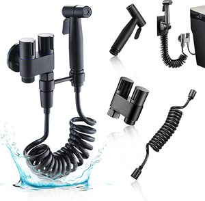 Divisor de Grifo <span class=keywords><strong>para</strong></span> <span class=keywords><strong>Inodoro</strong></span> HOMEDEC, <span class=keywords><strong>Adaptador</strong></span> Doble de 2 Vías, 1 Entrada y 2 Salidas, Válvula de Control Dual, Rociador de Bidé Manual, Acero Inoxidable y Latón - Product Image 1