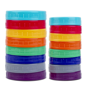 Venta al por mayor de plástico tapa de la botella de 70 <span class=keywords><strong>mm</strong></span> 70/400 oro boca Canning Mason Jar tapas - Product Image 1