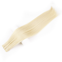 K.SWIGS Genius Weft Extensions Raides Sans Soudure Cheveux Humains Weave Extensions de Cheveux Mettre en Surbrillance de Vrais Cheveux Humains