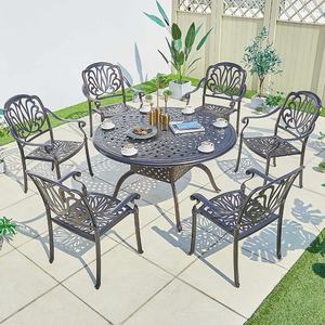 Poltrona <span class=keywords><strong>balcone</strong></span> tavolo <span class=keywords><strong>da</strong></span> pranzo <span class=keywords><strong>e</strong></span> sedia Set di lusso giardino esterno Patio a bordo piscina Hotel Villa bar ristorante mobili - Product Image 5