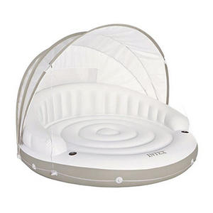 B01 TRANS Intex 58292 Canopy Island Sun Shelter cama flotante inflable paseo inflable con dosel - Product Image 1