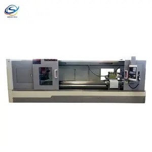 CK6180X3000mm horizontal metal CNC Turning machine with big spindle bore big size chuck GSK system