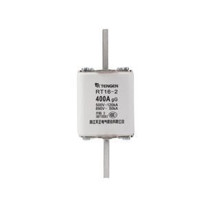 Fusible Tengen Rt16-2 400A Gg 500V 120Ka de Bajo Voltaje, Montaje a Través de Orificio de Cobre - Product Image 4