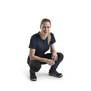 BLAKLADER - 716618458699C36 Women's Service <b>trousers</b> with stretch Dark <b>navy</b>/Black - EAN 7330509799840 <b>WORK</b> <b>TROUSERS</b> - Product Image 5