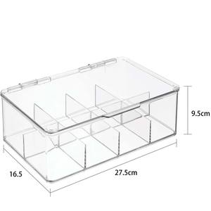 Dispensador de bolsitas de té de plástico transparente a granel Organizador apilable para sala de estar para restaurante y uso doméstico - Product Image 5