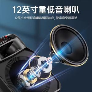 Hot N-612 12Inch Có Thể Sạc Lại 2024 To Nhất Bluetooth Biểu Tượng Tùy Chỉnh Màu Xanh Răng Loa Di Động Microphone Và Loa Cho Giáo Viên - Product Image 3