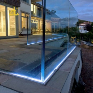 ZHONGLIAN-Perfil de balaustrada LED de aluminio, vidrio de 10-20MM para balcón, Puente o <span class=keywords><strong>terraza</strong></span> - Product Image 6