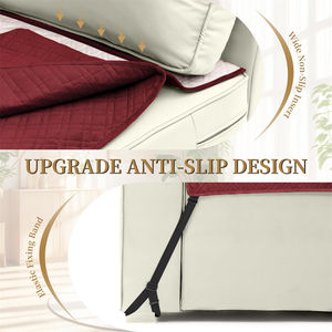 Funda de Repuesto <span class=keywords><strong>para</strong></span> Sofá en Forma de L, Estilo Clásico, Color Granate Oscuro, Resistente a los Arañazos, <span class=keywords><strong>para</strong></span> Apartamento - Product Image 4