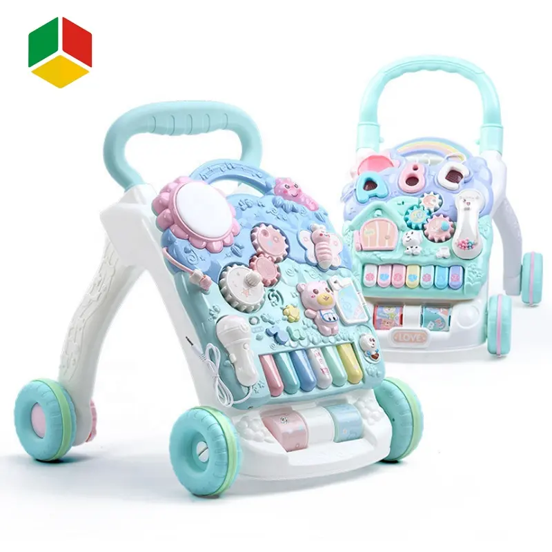 Qqs jouet multifonction intelligent pour bébés, téléphone portable, accessoire drôle et Musical pour apprendre à marcher, vente en gros