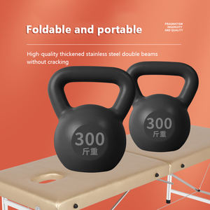 Table de massage professionnelle pliable en ABS pour salon de beauté, lit de soin des cils, table de spa facial, certifiée CE, sûre, noire, pour traitements corporels - Product Image 5