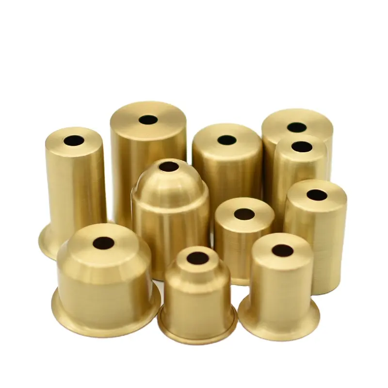 Lighting components pure brass material E14 E27 lamp holder socket cup cover