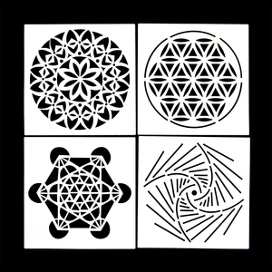 Ensemble de pochoirs muraux en PET Xinbowen MB-1313 en gros, 16 pièces, pochoirs <span class=keywords><strong>mandala</strong></span> réutilisables - Product Image 2