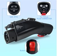 Voir les détails Nouvel adaptateur standard américain pour Tesla J1772 chargeur tête de charge EV Base adaptateur écran