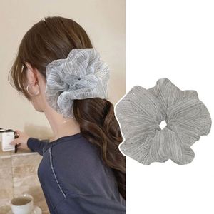 Organza Oversize Yarn Scrunchies <b>Elastic</b> Hair Bands Women Hair Ties Ponytail Holder <b>Headbands</b> Hair Ropes Hair Accessorie - Product Image 2