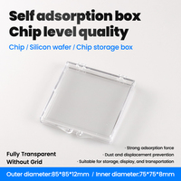 Boîte à échantillons en plastique 85x85x12mm à adsorption stable et anti-déplacement pour la recherche en laboratoire, les puces et les pierres précieuses