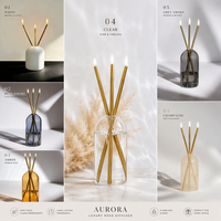 Bougies d'aromathérapie luxueuses offrant des échantillons gratuits, bougies éternelles non toxiques et respectueuses de l'environnement, et mèches métalliques