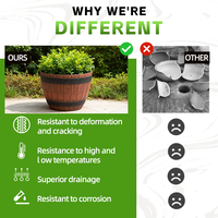 Pots de fleurs en plastique pour plantes d'intérieur, hôtels et jardins – Idéal pour la culture de plantes de base et l'aménagement paysager