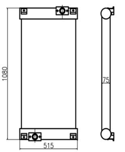 Алюминиевый гидравлический маслоохладитель JSY CA*SE для экскаваторов, радиатор, теплообменное оборудование - Product Image 6