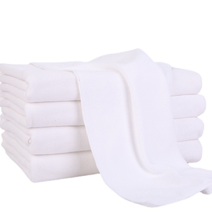 Serviettes de bain en coton 100% tissé de haute qualité, <span class=keywords><strong>broderie</strong></span> <span class=keywords><strong>personnalisée</strong></span>, couleur blanche, ensemble de serviettes d'hôtel - Product Image 1