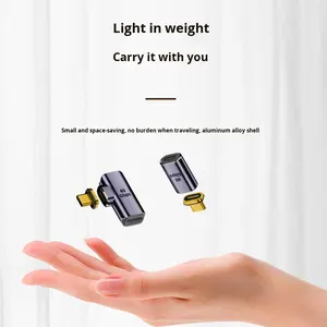 USB3.1 Vrouwelijke Type-C Mannelijke Magnetische Adapter Aluminiumlegering DC Mobiele Telefoon Laptop Computer Volledige Functie Snel Opladen 10Gbps OTG - Product Image 3