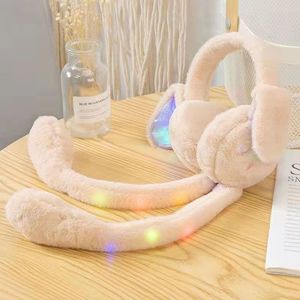Orejeras de conejo TikTok con orejas con airbag, gorro y bufanda de felpa rosa para niños de 8 a 13 años - Product Image 4
