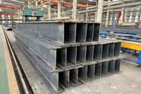 Vigas de Acero Galvanizado Soldadas en Caliente, Grado Q235B/Q355B, para Uso en Construcción de Estructuras, Estándar ASTM