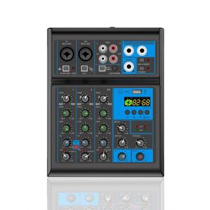 มิกเซอร์สตูดิโอสด 4 แชนแนล RGB พร้อมไมโครโฟนไร้สาย 2 ตัว บลูทูธ สำหรับอุปกรณ์บันทึกการถ่ายทอดสด - Product Image 4