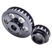 Pulley Timing Aluminium Baja Kustom HTD 3M 5M 8M T5 MXL XL untuk Mesin Pertanian Sesuai Gambar