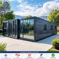 Maison conteneur préfabriquée extensible de 40 pieds et 20 pieds, 1, 2, 3, 4 ou 5 chambres, de luxe, prix de gros, maison modulaire, cabane
