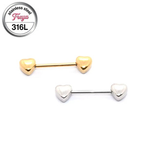 Anneau de nombril en forme de cœur de haute qualité Freya, en acier inoxydable, anneaux flottants pour le nombril, bijoux de piercing pour femmes - Product Image 4