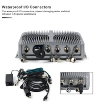 PC Industrial Resistente sin Ventilador IP67/IP69K con Intel N97 M12, Controlador IoT Industrial a Prueba de Agua con LAN