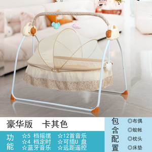 2025 berceau suspendu berceau à bascule hamac maille berceau <span class=keywords><strong>haute</strong></span> qualité balançoires à bascule videur 2 en 1 bébé balançoire <span class=keywords><strong>chaise</strong></span> musique - Product Image 6