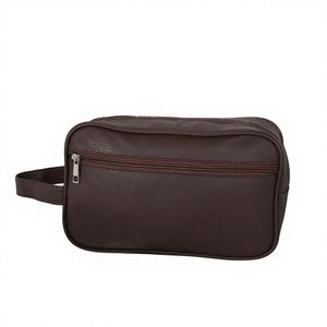 Estuche de Maquillaje Portátil Multifuncional de PU Negro, Impermeable, de Gran Capacidad, con Cierre y Colgador, Moderno y Duradero - Product Image 3