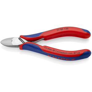 Cisailles latérales Knipex 77 82 130 pour cuivre jusqu'à 1,6 mm, usage électronique - Product Image 1